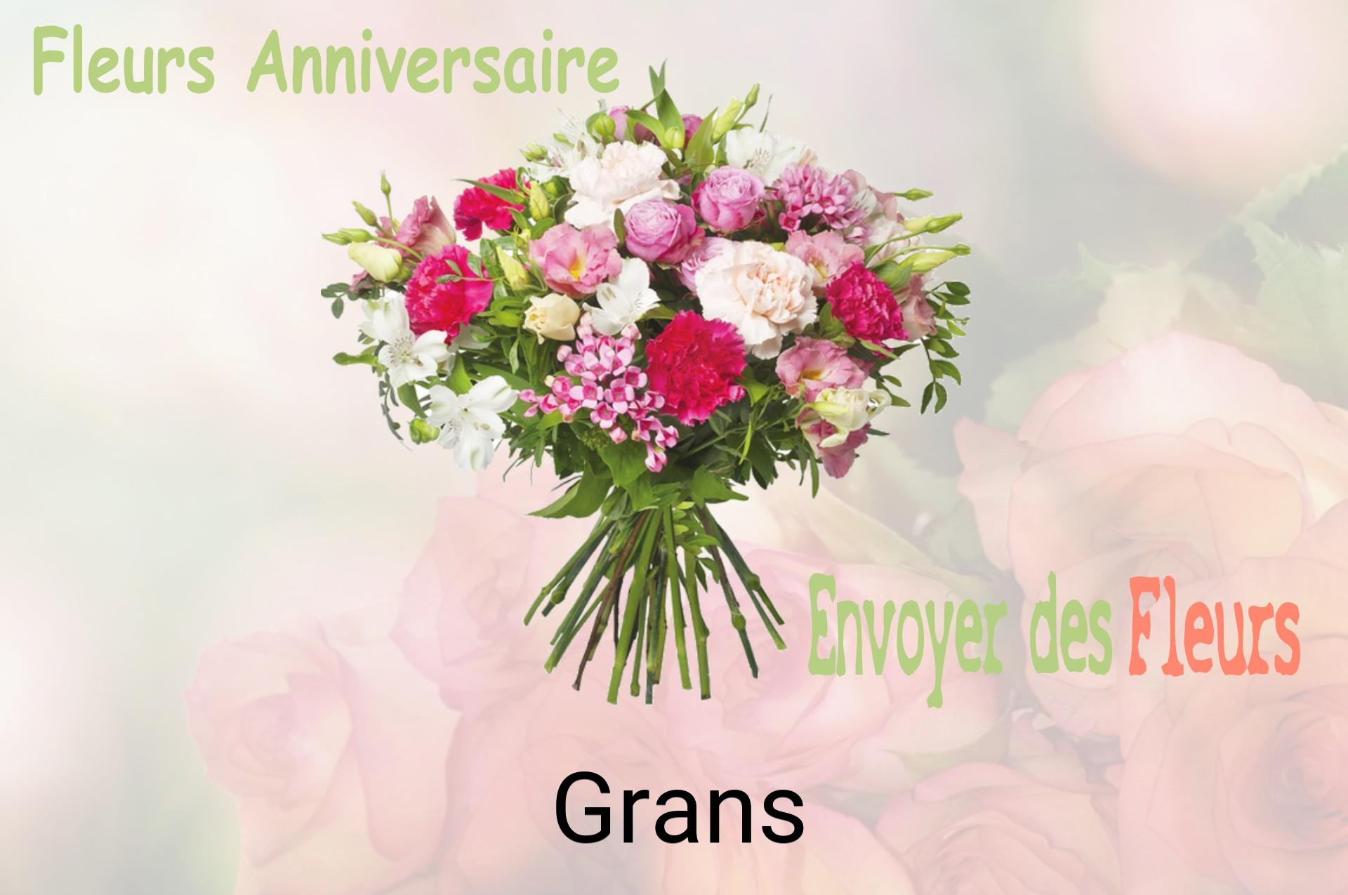 Bouquet de fleurs d’anniversaire livré à Grans